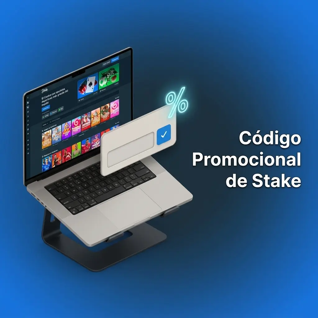 Código promocional de Stake para Argentina que desbloquea el bono de bienvenida al registrarse como nuevo jugador