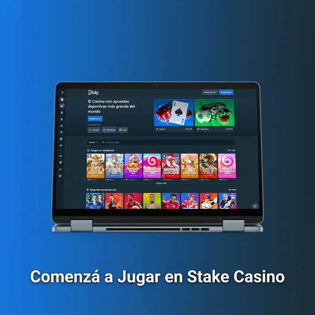 Guía para comenzar a jugar en Stake Casino con criptomonedas, registro rápido y más de 3000 juegos disponibles