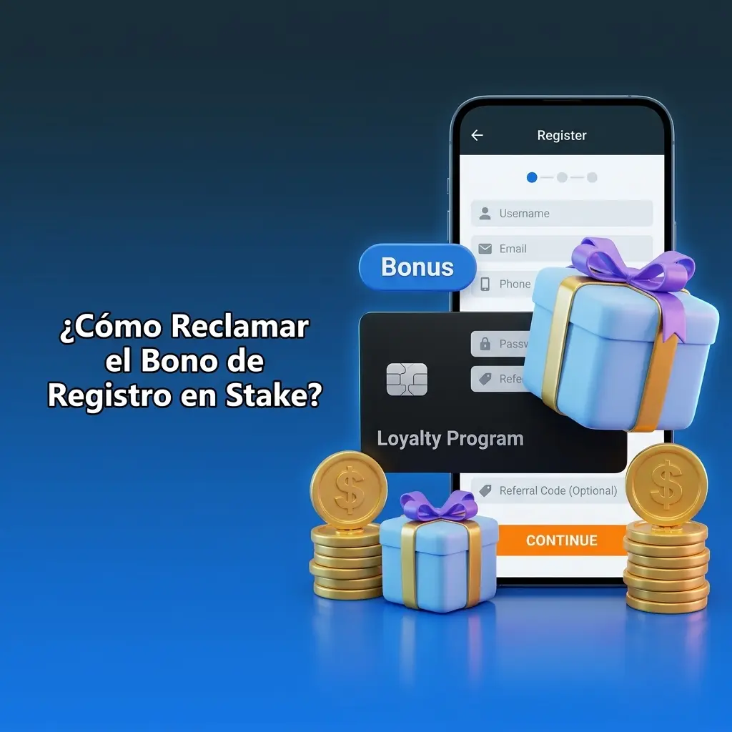 Pasos para reclamar el bono de registro en Stake y participar en sorteos y promociones exclusivas
