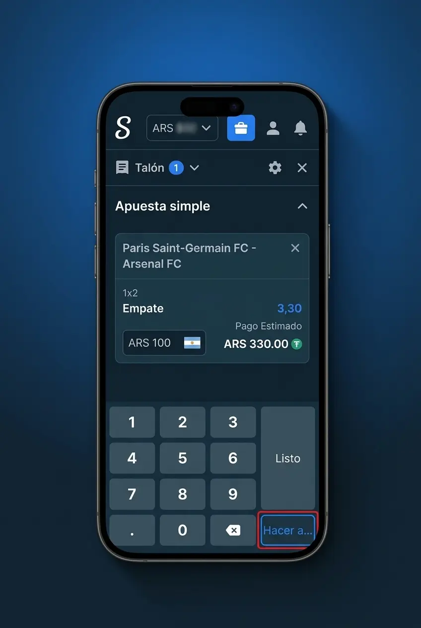 Pasos para hacer una apuesta en Stake: registro, verificación KYC, depósito en cripto y selección de evento deportivo
