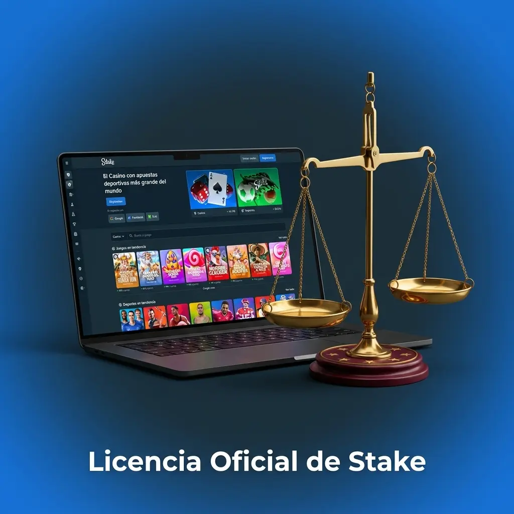 Licencia oficial de Stake emitida por Curaçao eGaming número 8048/JAZ para Medium Rare N.V.