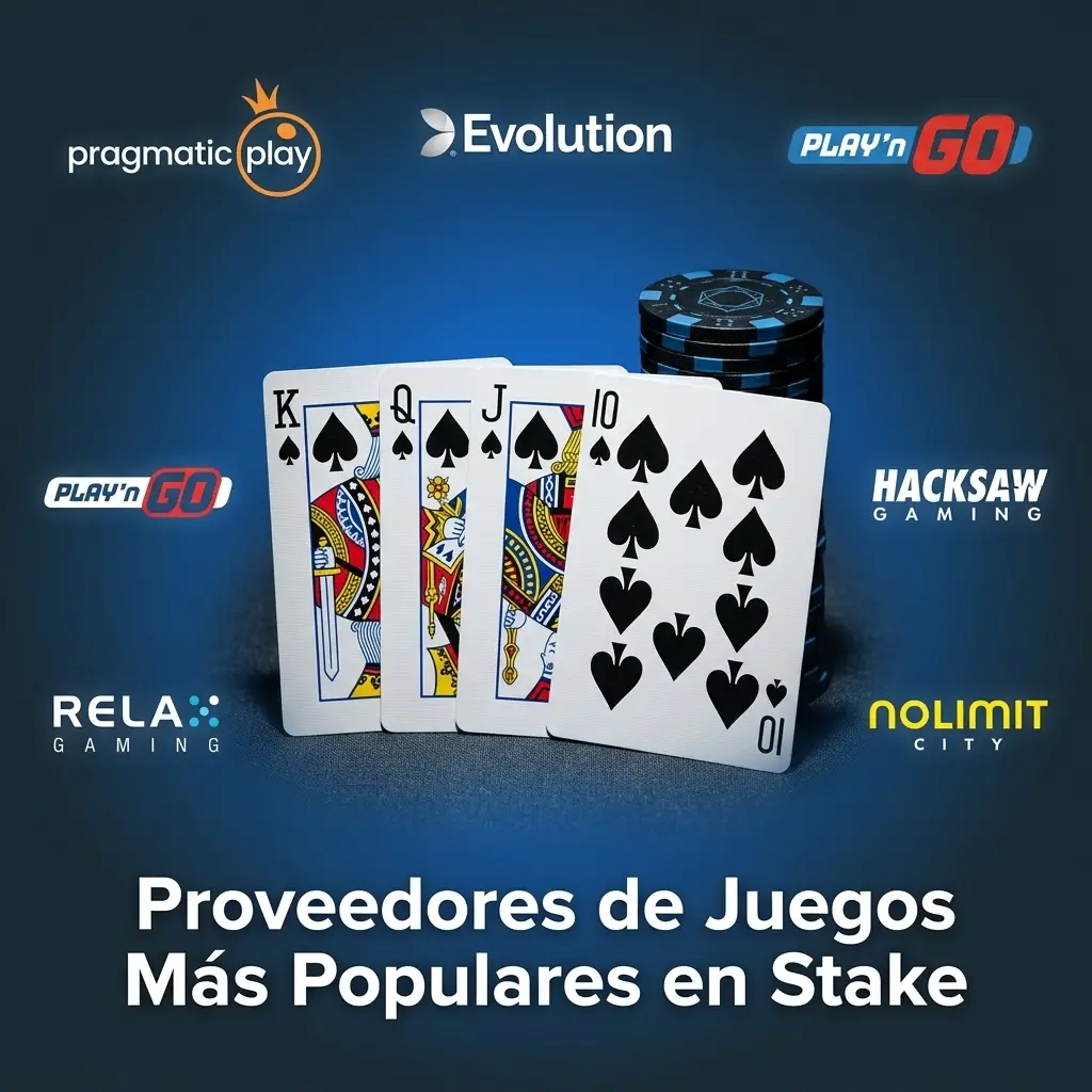 Proveedores de juegos más populares en Stake Argentina: Evolution, Pragmatic Play, Hacksaw Gaming y más