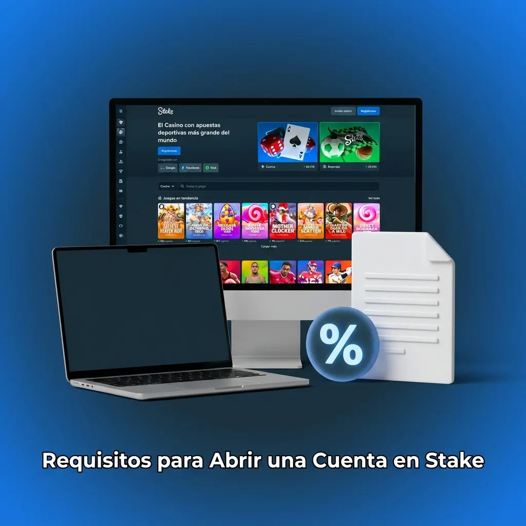 Requisitos para abrir una cuenta en Stake: edad mínima, datos válidos y jurisdicción habilitada