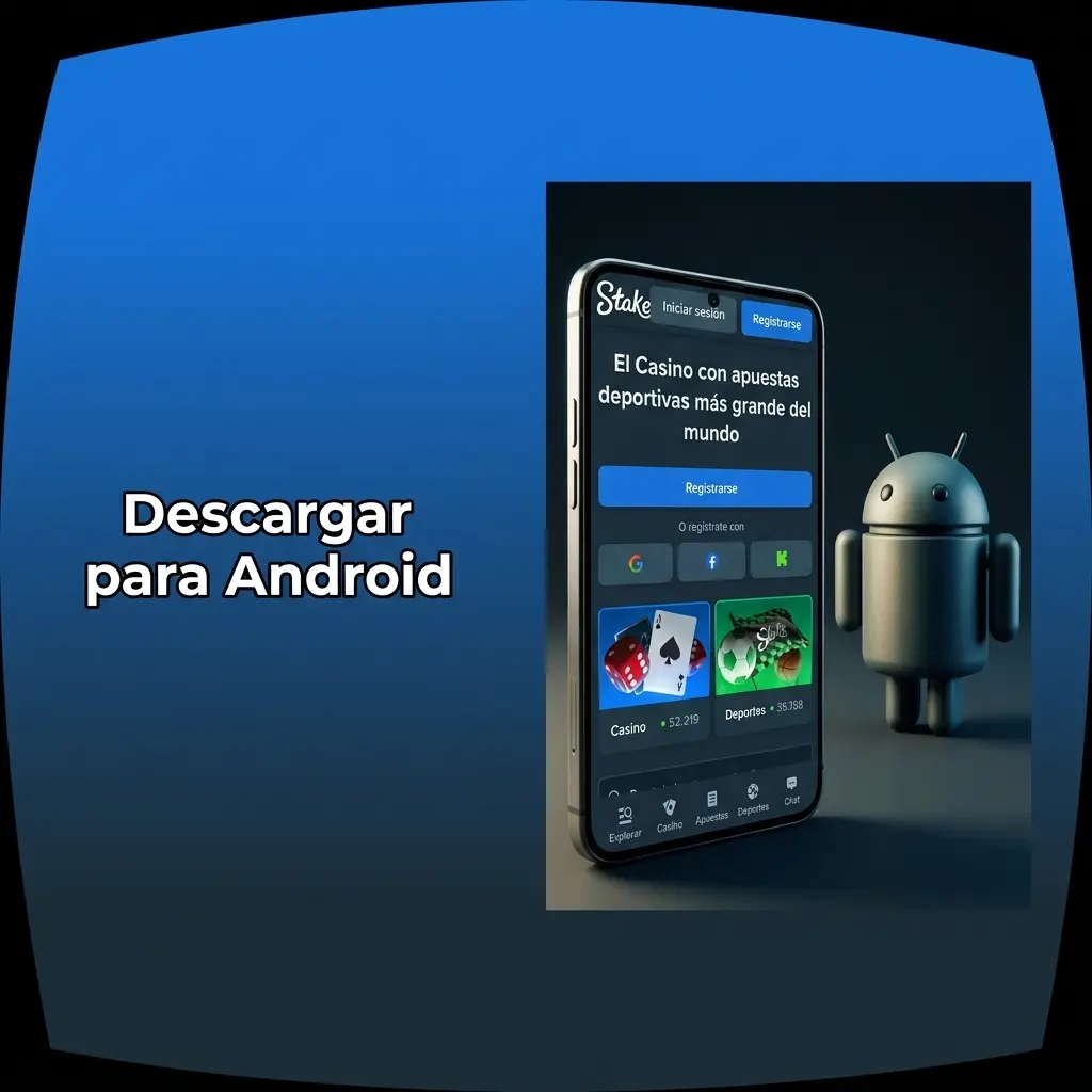 Ícono de descarga de la PWA de Stake para Android con instrucciones para agregar a pantalla de inicio en Chrome