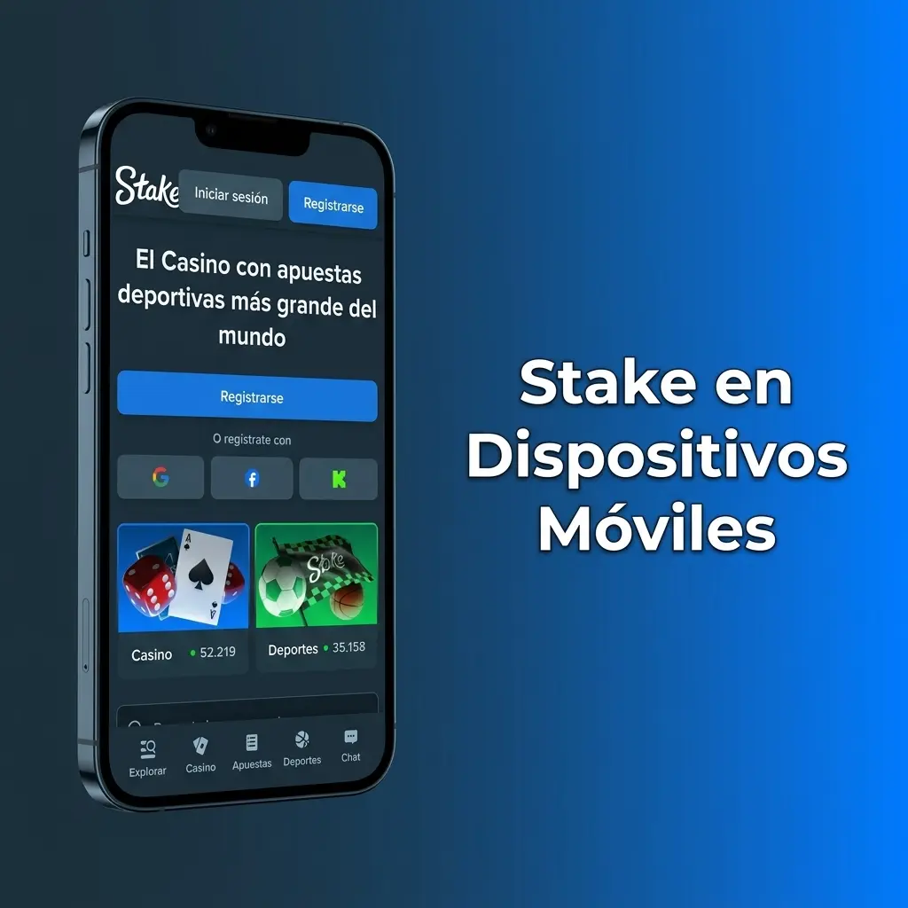 PWA de Stake en dispositivos móviles Android e iOS con acceso desde navegador sin instalar app nativa