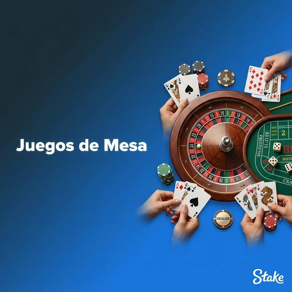 Juegos de mesa en Stake: blackjack, ruleta y baccarat con RTP superior al 97% de Evolution Gaming
