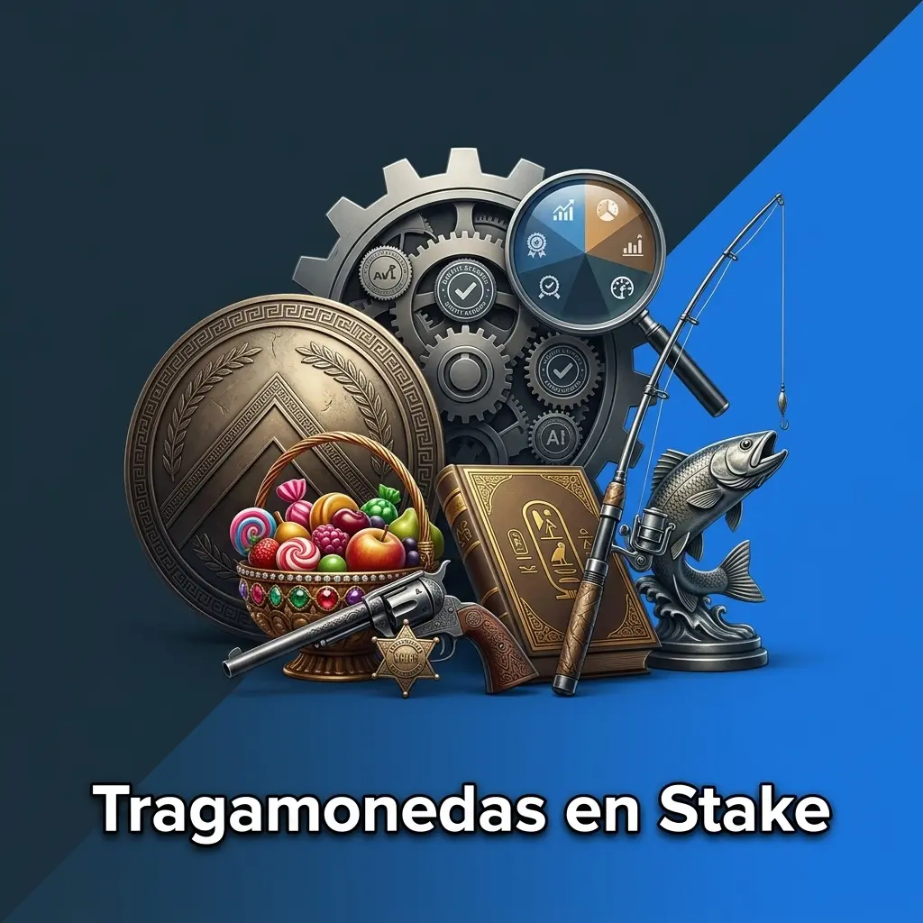 Tragamonedas en Stake con títulos como Gates of Olympus y Sweet Bonanza, con RTP auditados y filtros por volatilidad
